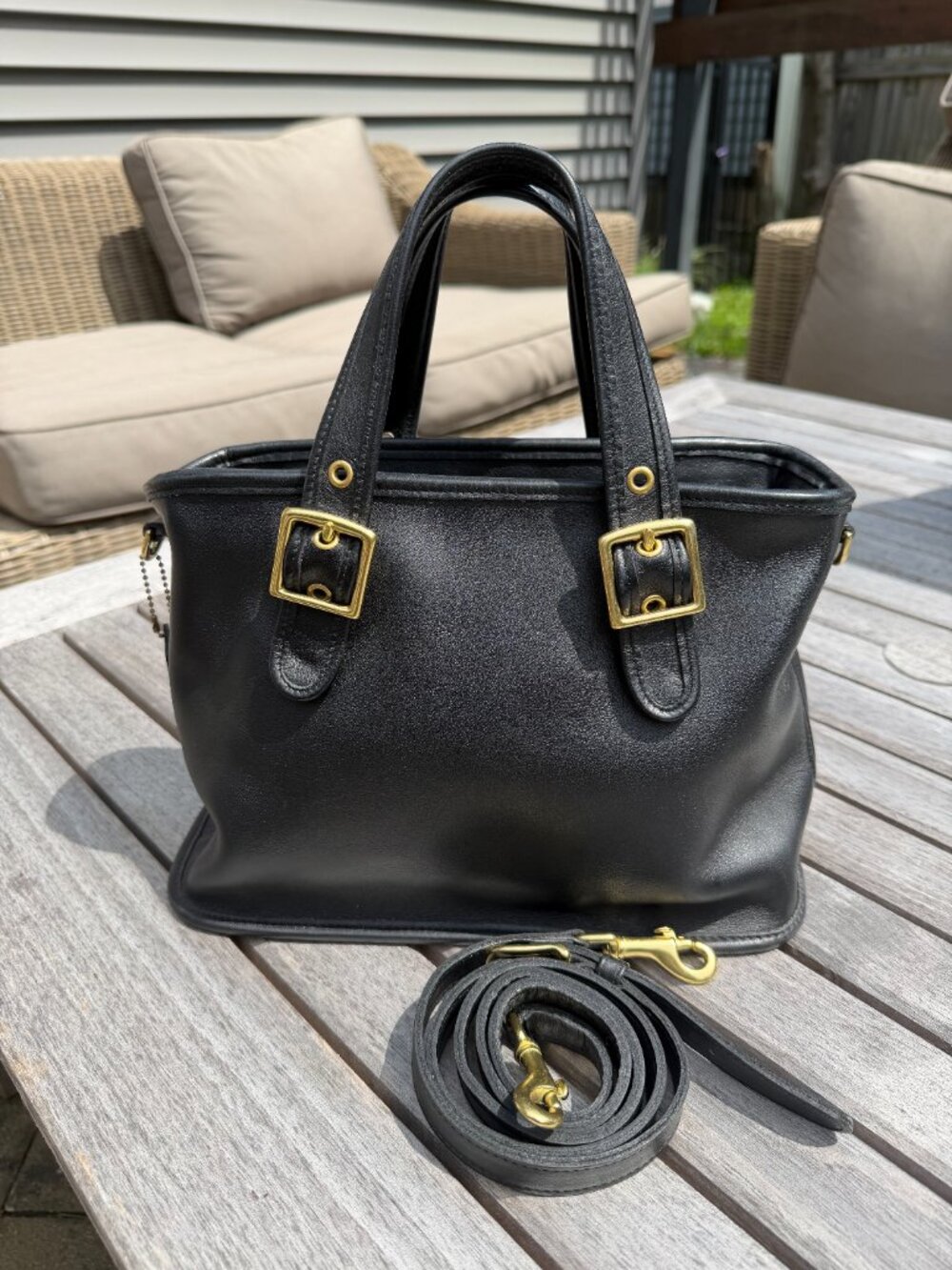 Vintage Coach Black Legacy Satchel 9063, Made in Costa Rica